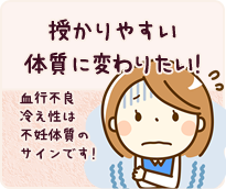 授かりやすい体質に変わりたい